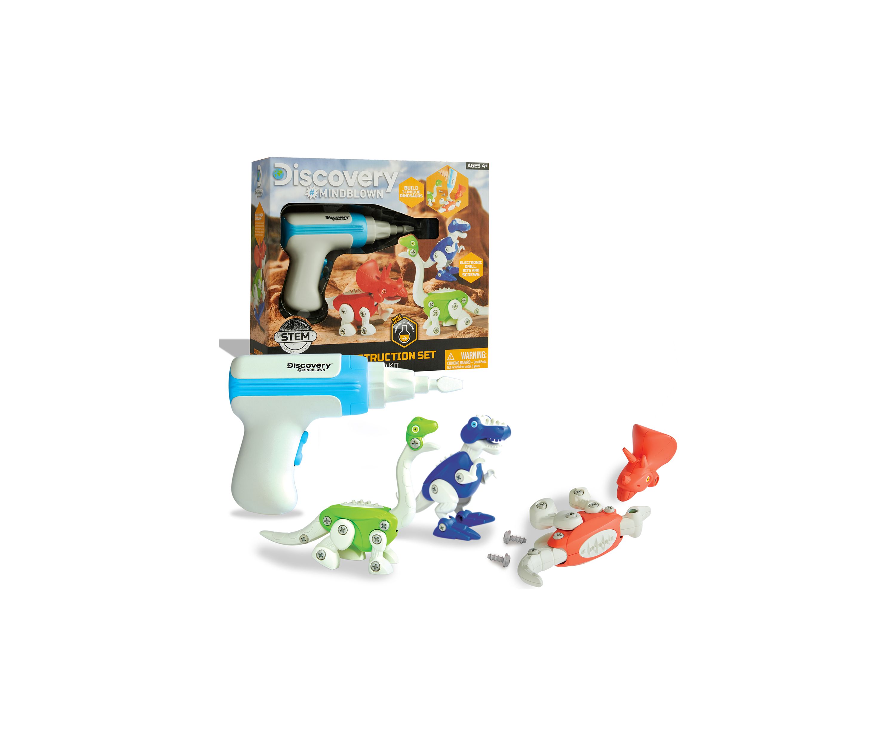 Dinosaur Construction 90-Piece Action Model Build Kit