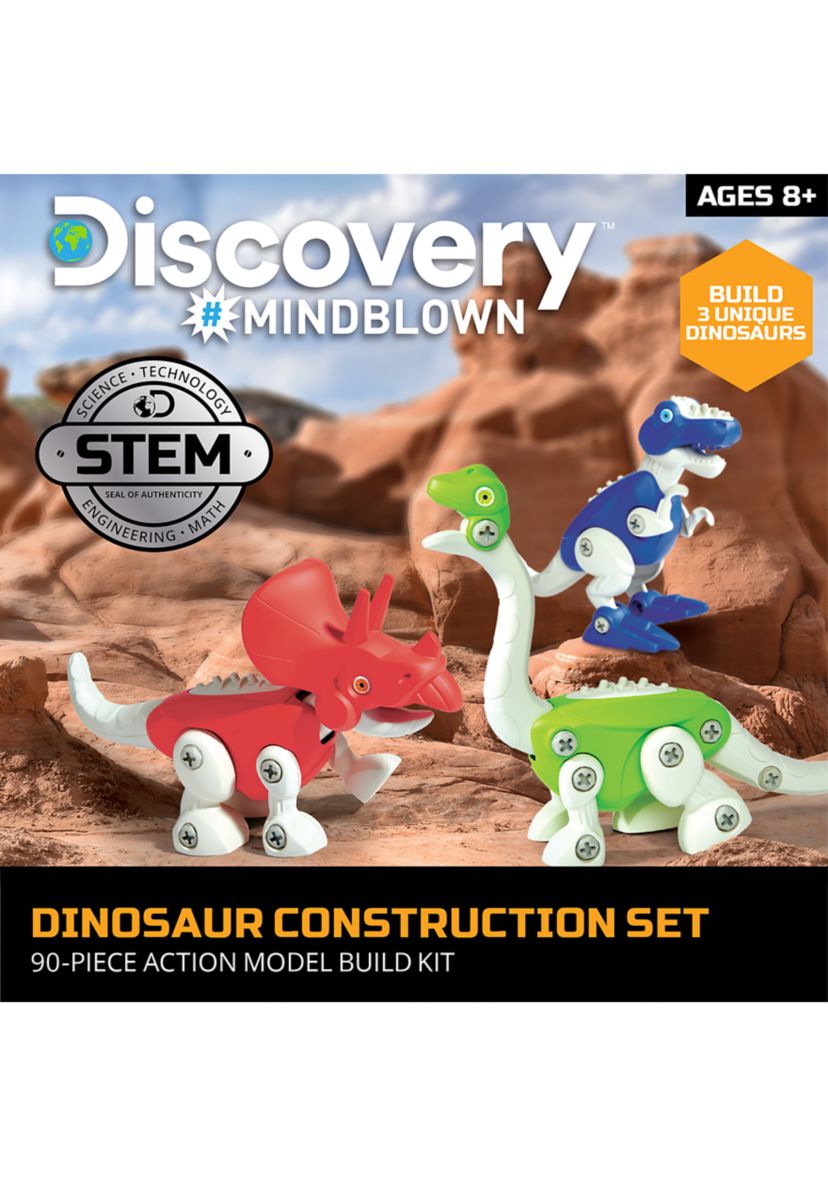 Dinosaur Construction 90-Piece Action Model Build Kit