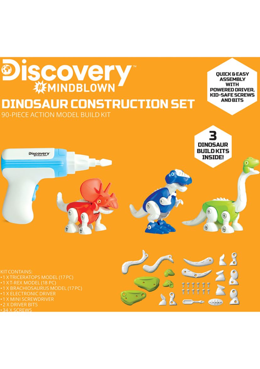 Dinosaur Construction 90-Piece Action Model Build Kit