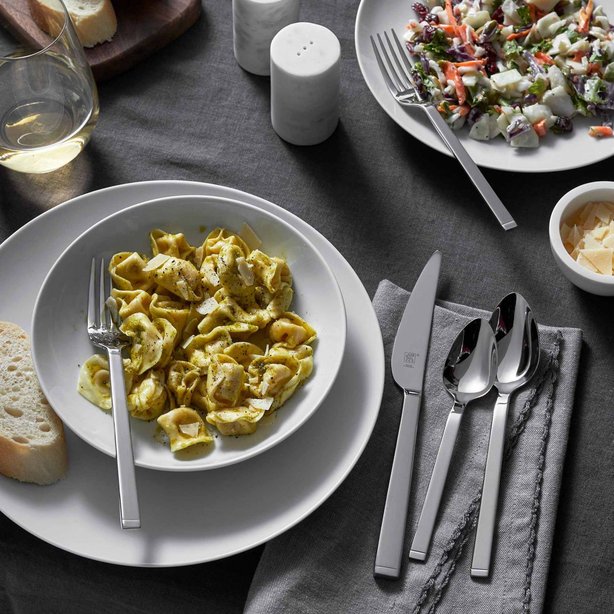 Squared 45-pc 18/10 Stainless Steel Flatware Set