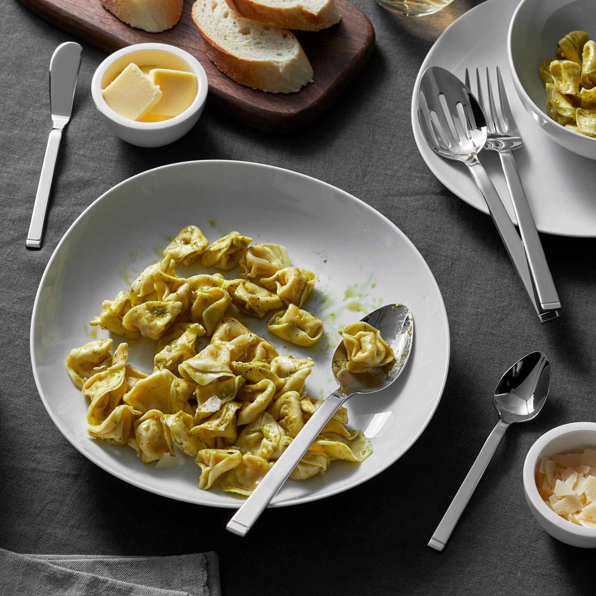 Squared 45-pc 18/10 Stainless Steel Flatware Set