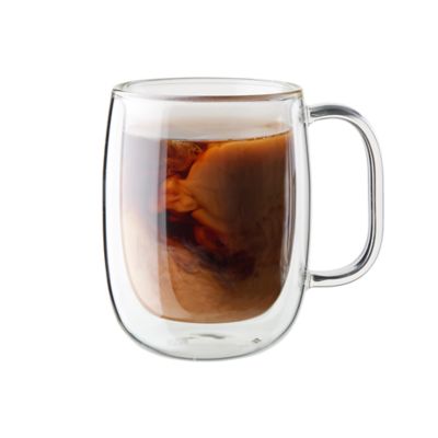 Zwilling J.A. Henckels Sorrento Plus 2-pc Double-Wall Glass Coffee Mug Set, Clear, 10 Pieces