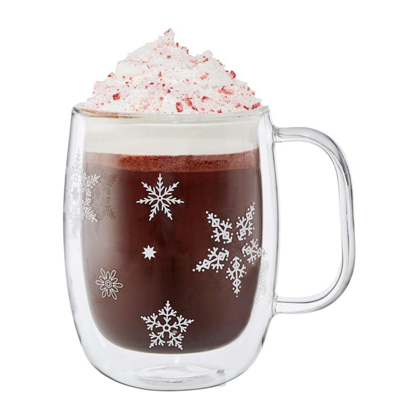 Sorrento Plus 4-pc Snowflake Coffee Mug Set, 12oz.