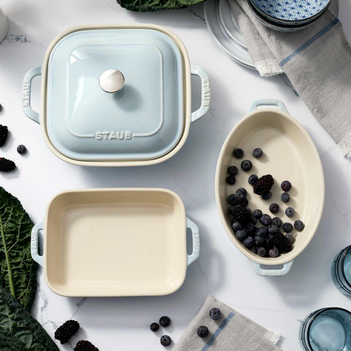 Stoneware 4-pc Mixed Baking Dish Set