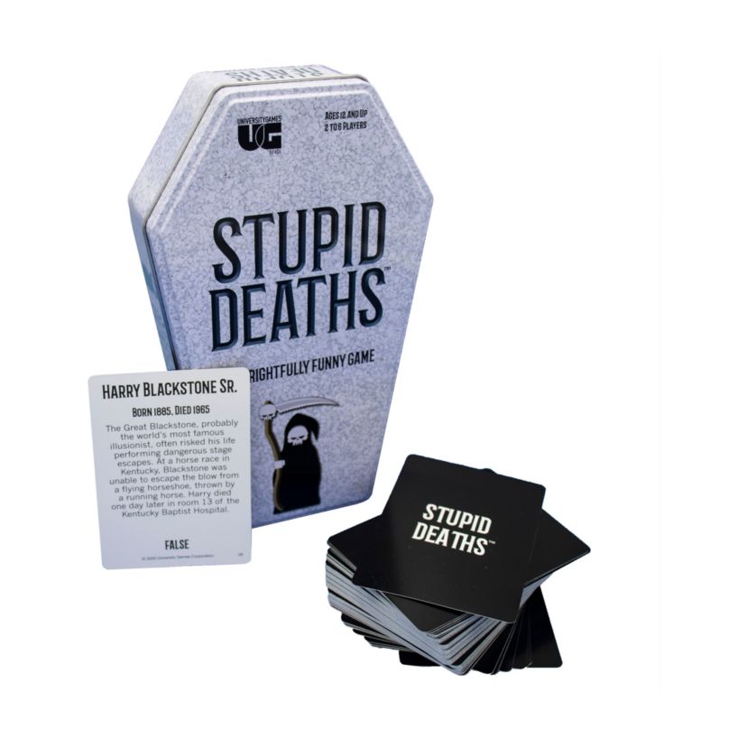 Stupid Deaths Card Game Tin