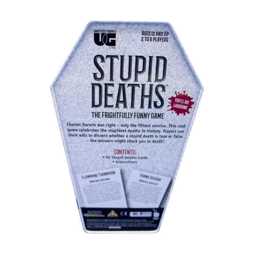 Stupid Deaths Card Game Tin