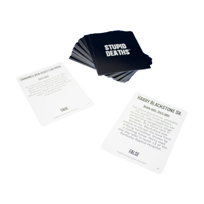 Stupid Deaths Card Game Tin