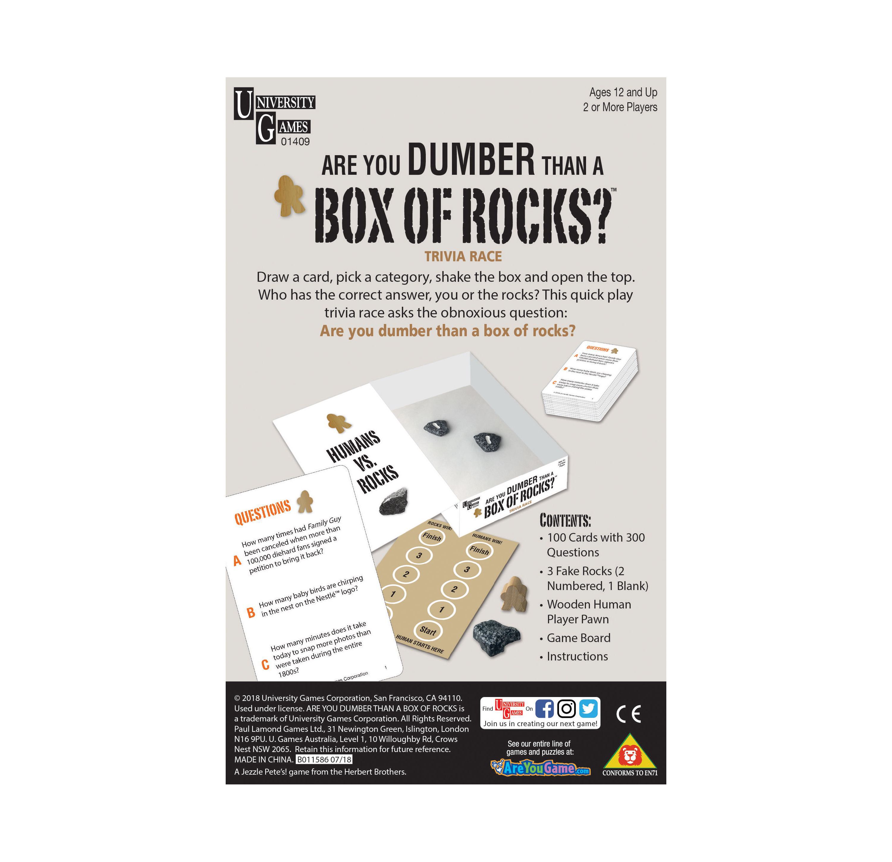 Are You Dumber than a Box of Rocks?