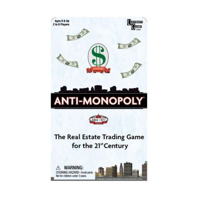 Anti-Monopoly Game Travel Tin