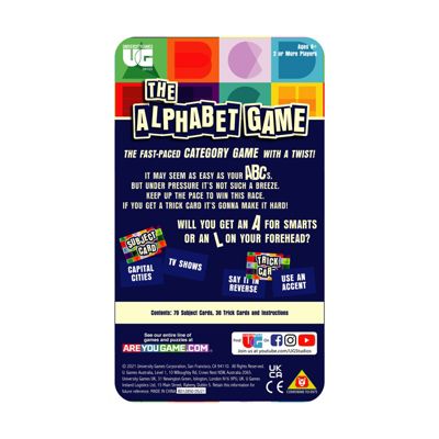 The Alphabet Game Tin