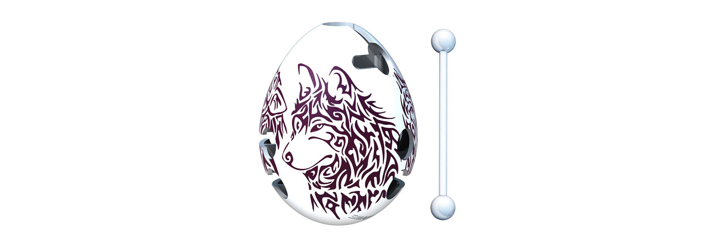 Smart Egg Labyrinth Puzzle - Wolf