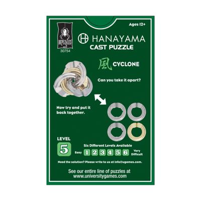 Hanayama Level 5 Cast Puzzle - Cyclone