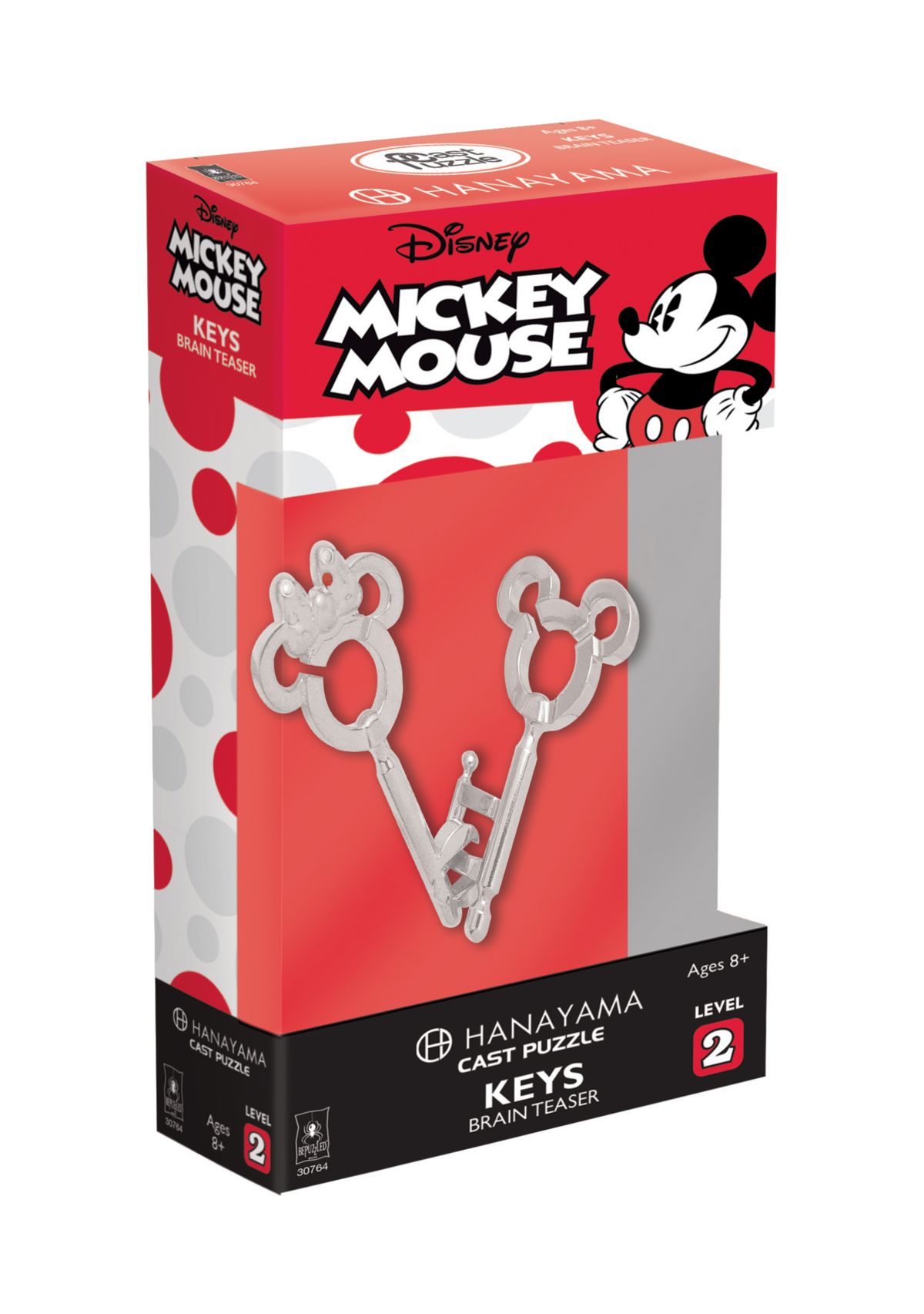 Hanayama Level 2 Cast Puzzle - Disney Mickey Mouse: Mickey/Minnie Keys