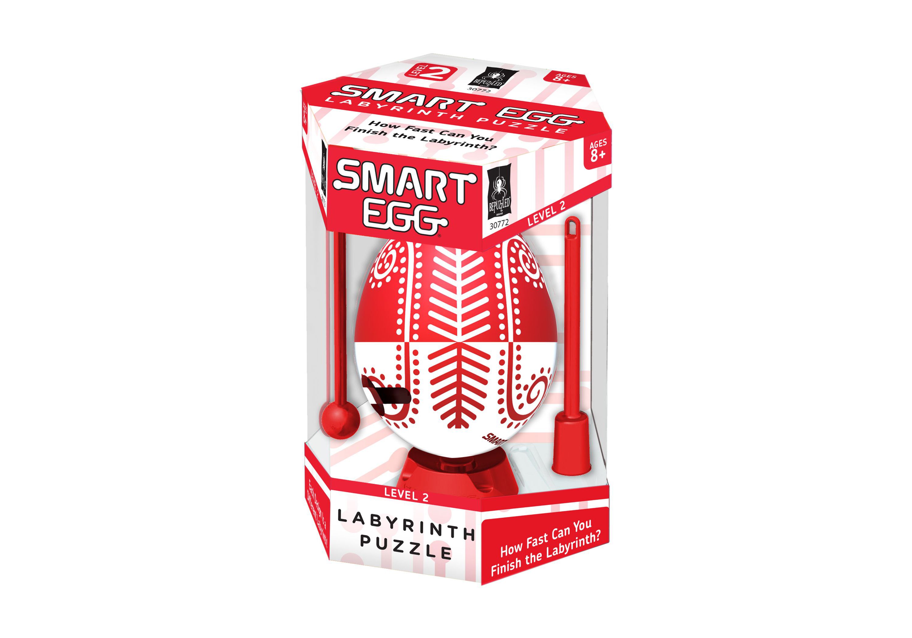 Smart Egg Labyrinth Puzzle - Color Collection: Red