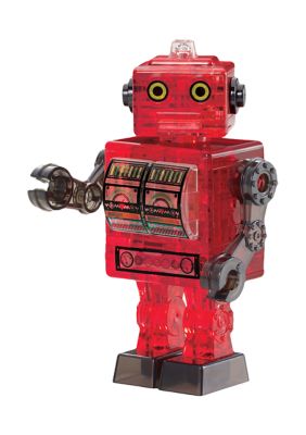 3D Crystal Puzzle - Tin Robot (Red): 39 Pcs