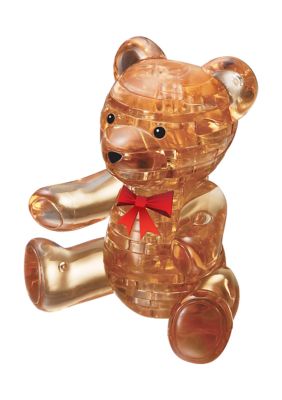 3D Crystal Puzzle - Teddy Bear (Gold): 41 Pcs