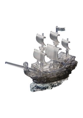 3D Crystal Puzzle - Black Pirate Ship: 101 Pieces