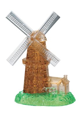 3D Crystal Puzzle - Windmill: 64 Pieces