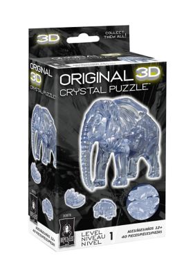 3D Crystal Puzzle - Elephant: 40 Pcs