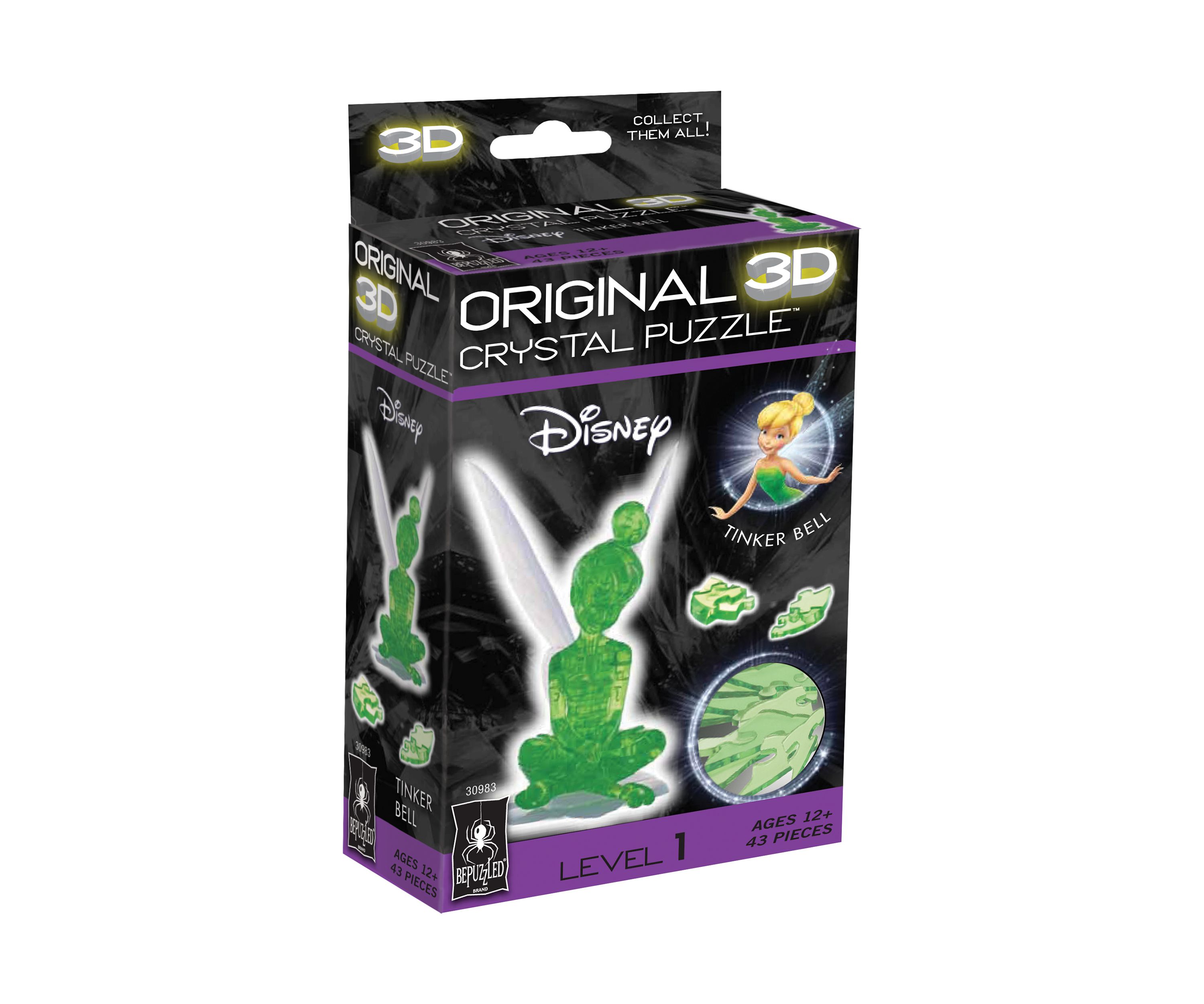3D Crystal Puzzle - Disney Tinker Bell: 43 Pcs