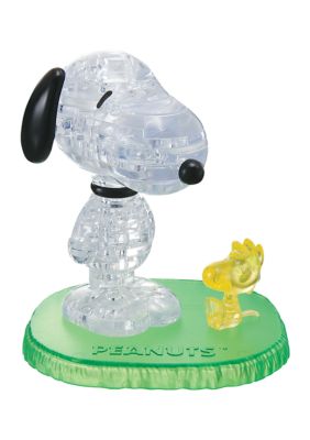 3D Crystal Puzzle - Peanuts Snoopy with Woodstock: 41 Pcs