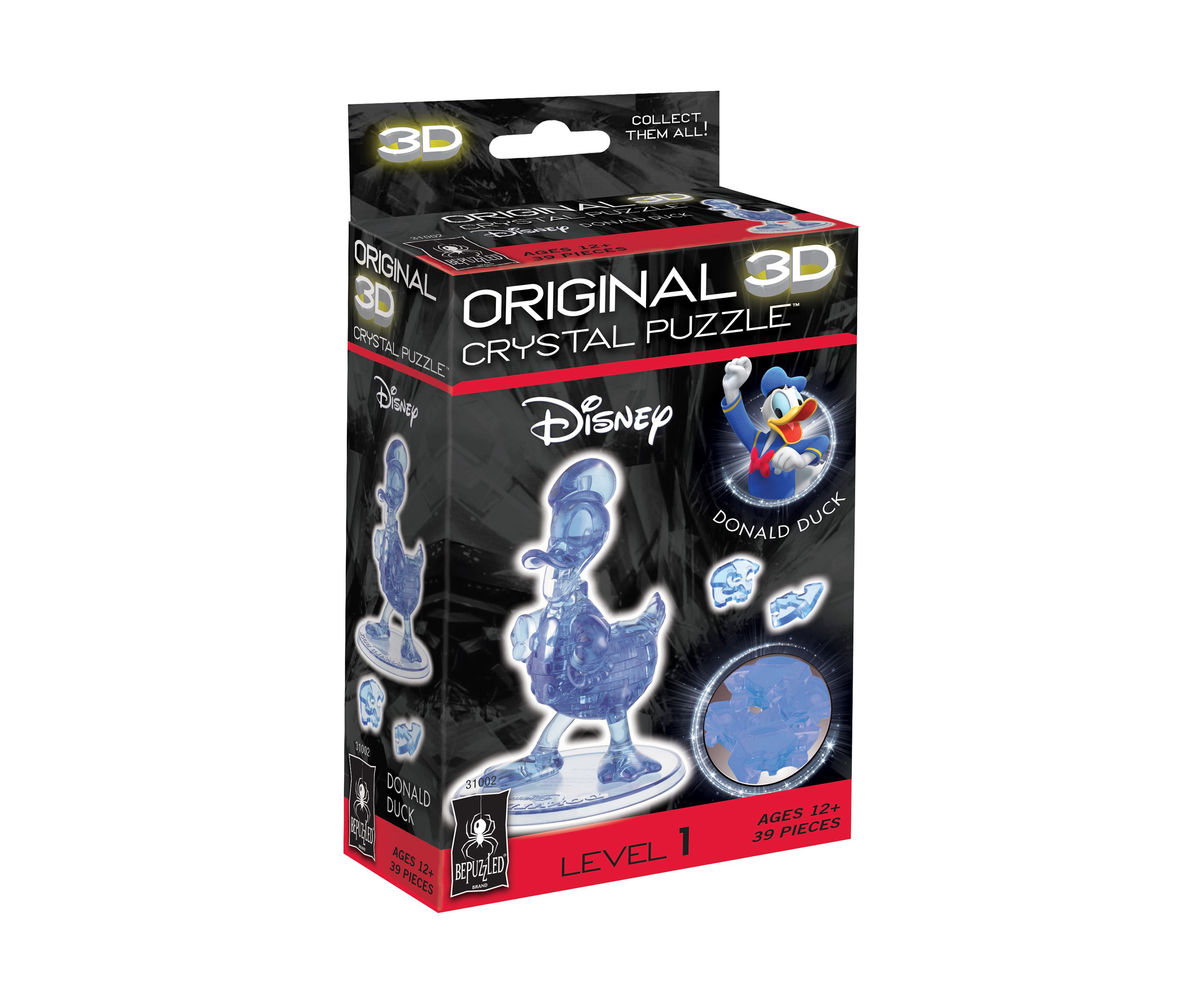 3D Crystal Puzzle - Disney Donald Duck: 39 Pcs