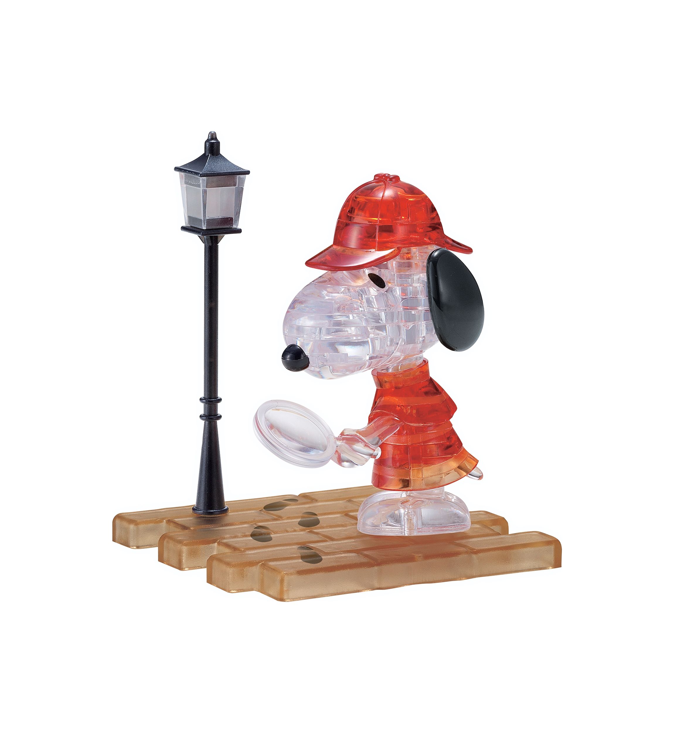 3D Crystal Puzzle - Peanuts Detective Snoopy: 34 Pcs
