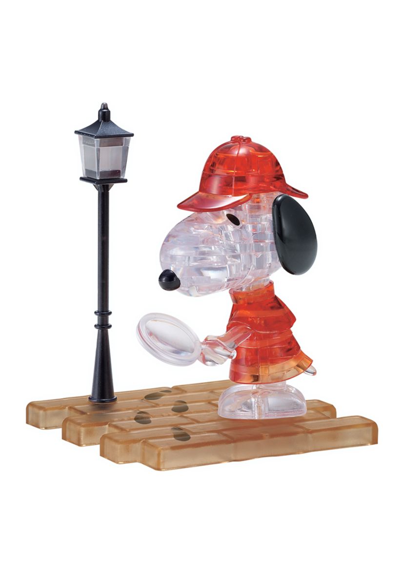 3D Crystal Puzzle - Peanuts Detective Snoopy: 34 Pcs