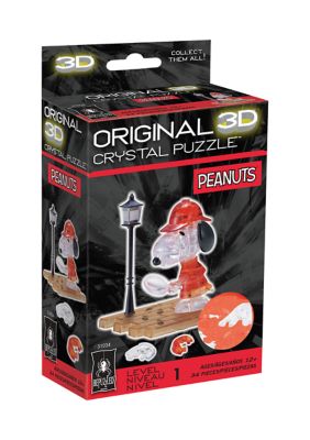 3D Crystal Puzzle - Peanuts Detective Snoopy: 34 Pcs