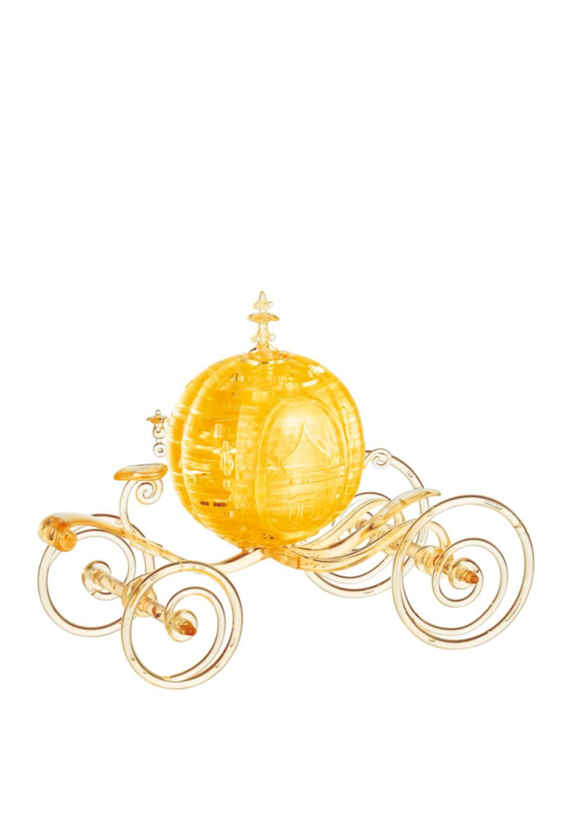 3D Crystal Puzzle - Disney Cinderellas Carriage (Gold): 71 Pieces