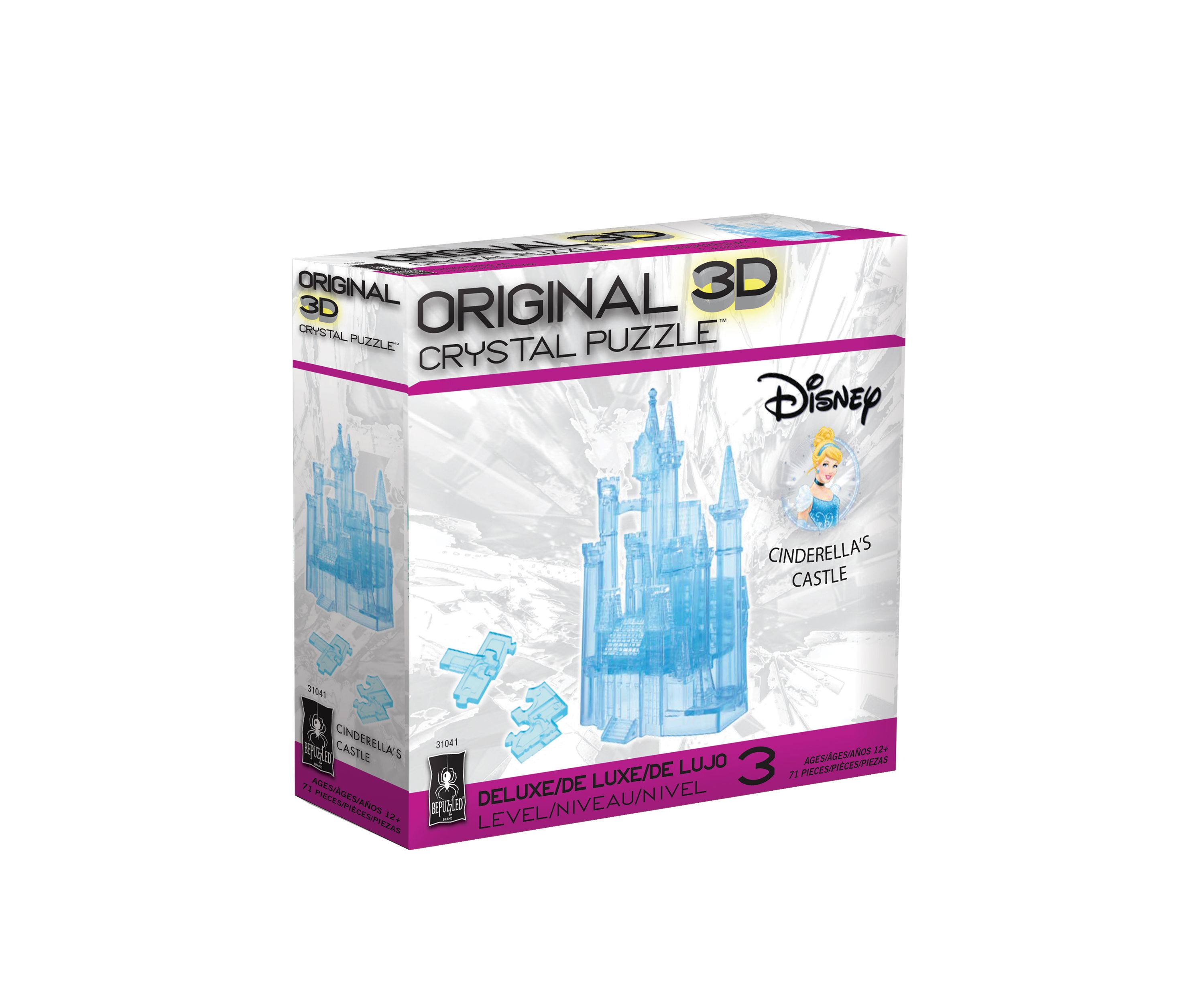 71 Piece Disney Cinderellas Castle 3D Crystal Puzzle