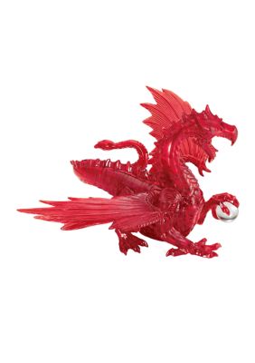 3D Crystal Puzzle - Dragon (Red): 56 Pieces