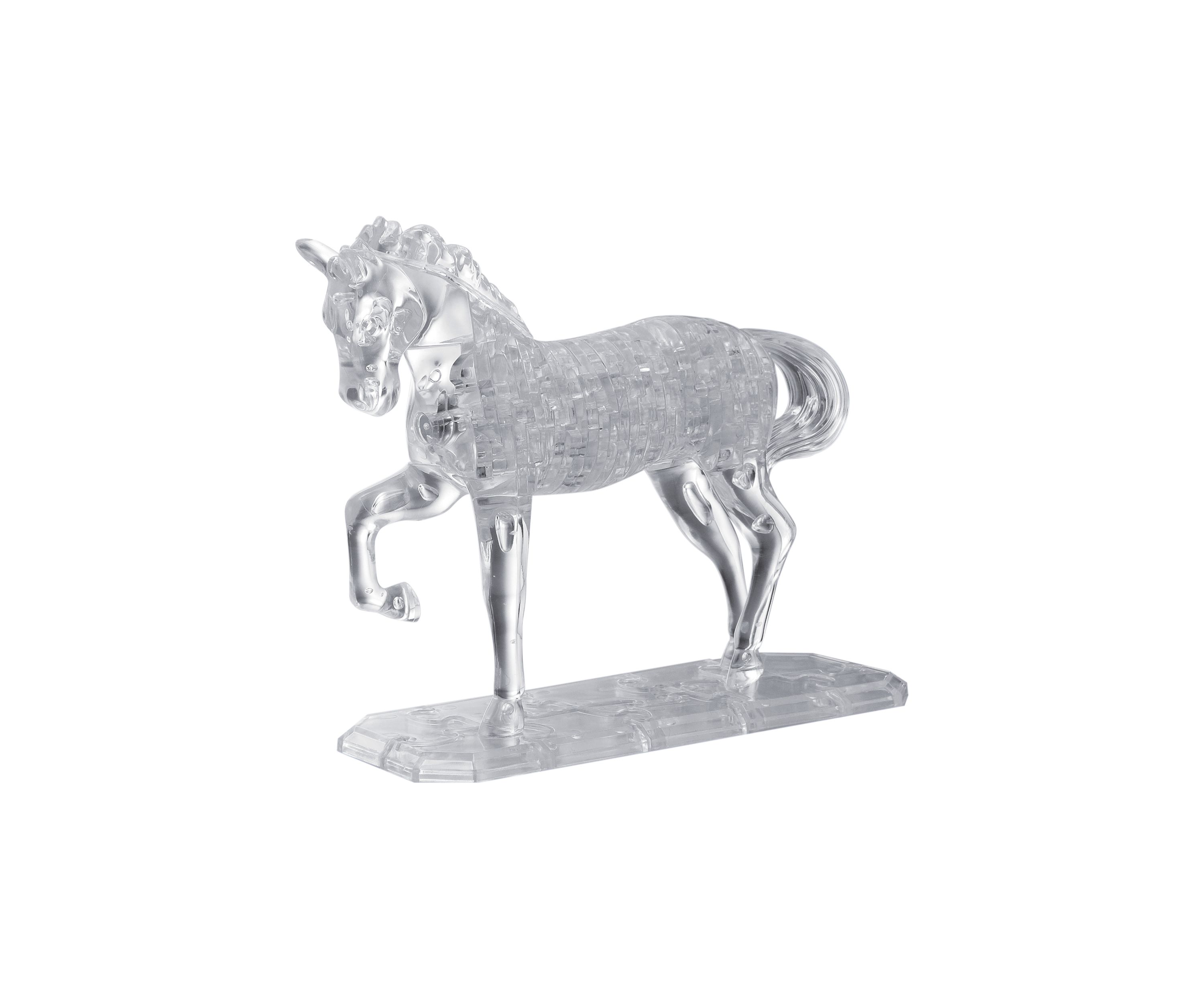 3D Crystal Puzzle - Horse (White): 98 Pieces