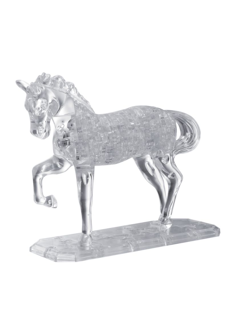 3D Crystal Puzzle - Horse (White): 98 Pieces