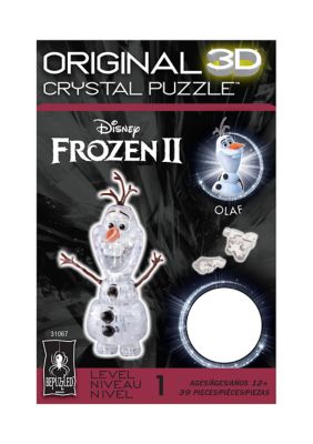 3D Crystal Puzzle - Disney Frozen II - Olaf the Snowman: 39 Pcs