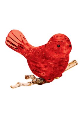 3D Crystal Puzzle - Red Bird: 47 Pcs