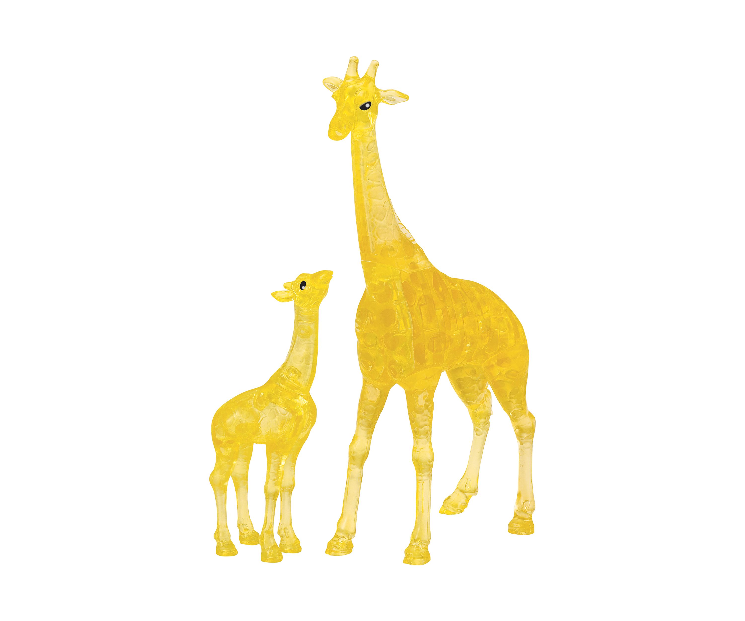 3D Crystal Puzzle - Giraffe and Baby: 38 Pcs