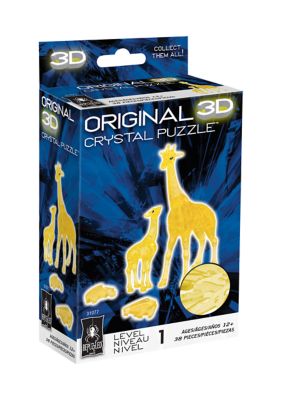 3D Crystal Puzzle - Giraffe and Baby: 38 Pcs
