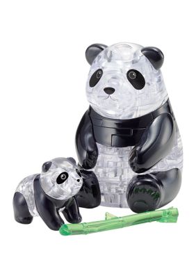 3D Crystal Puzzle - Panda and Baby: 50 Pcs