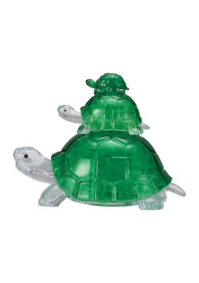 3D Crystal Puzzle - Turtles: 37 Pcs