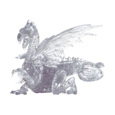 3D Crystal Puzzle - Dragon (Clear): 57 Pcs