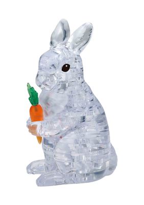 Bepuzzled 3D Crystal Puzzle - Rabbit (White): 43 Pcs
