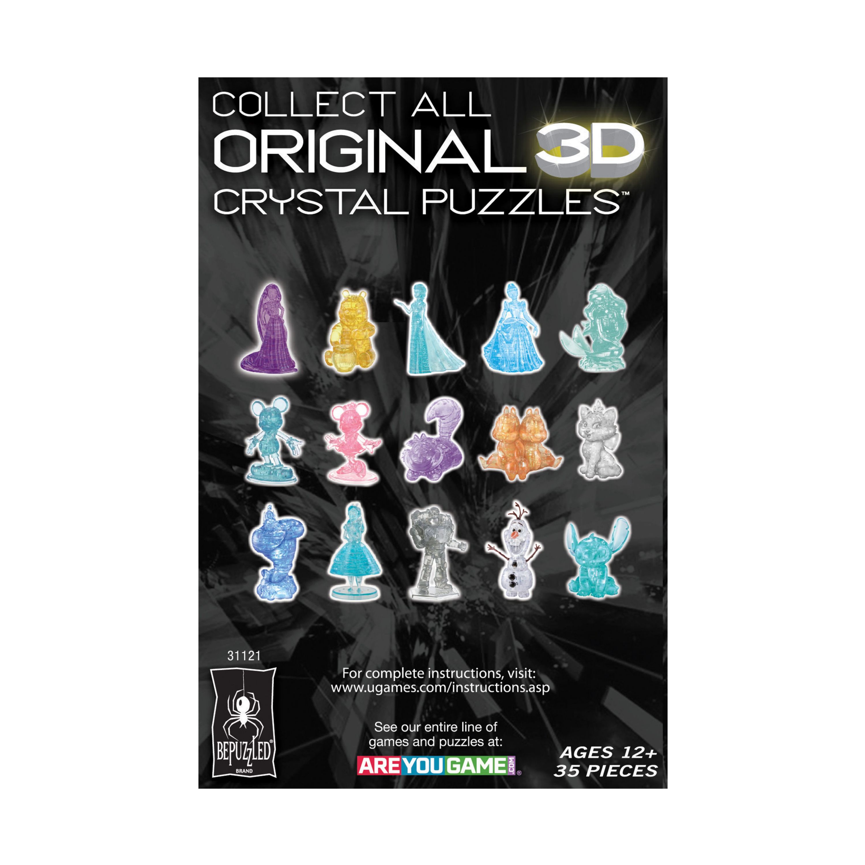 3D Crystal Puzzle - Disney Jasmine: 33 Pcs