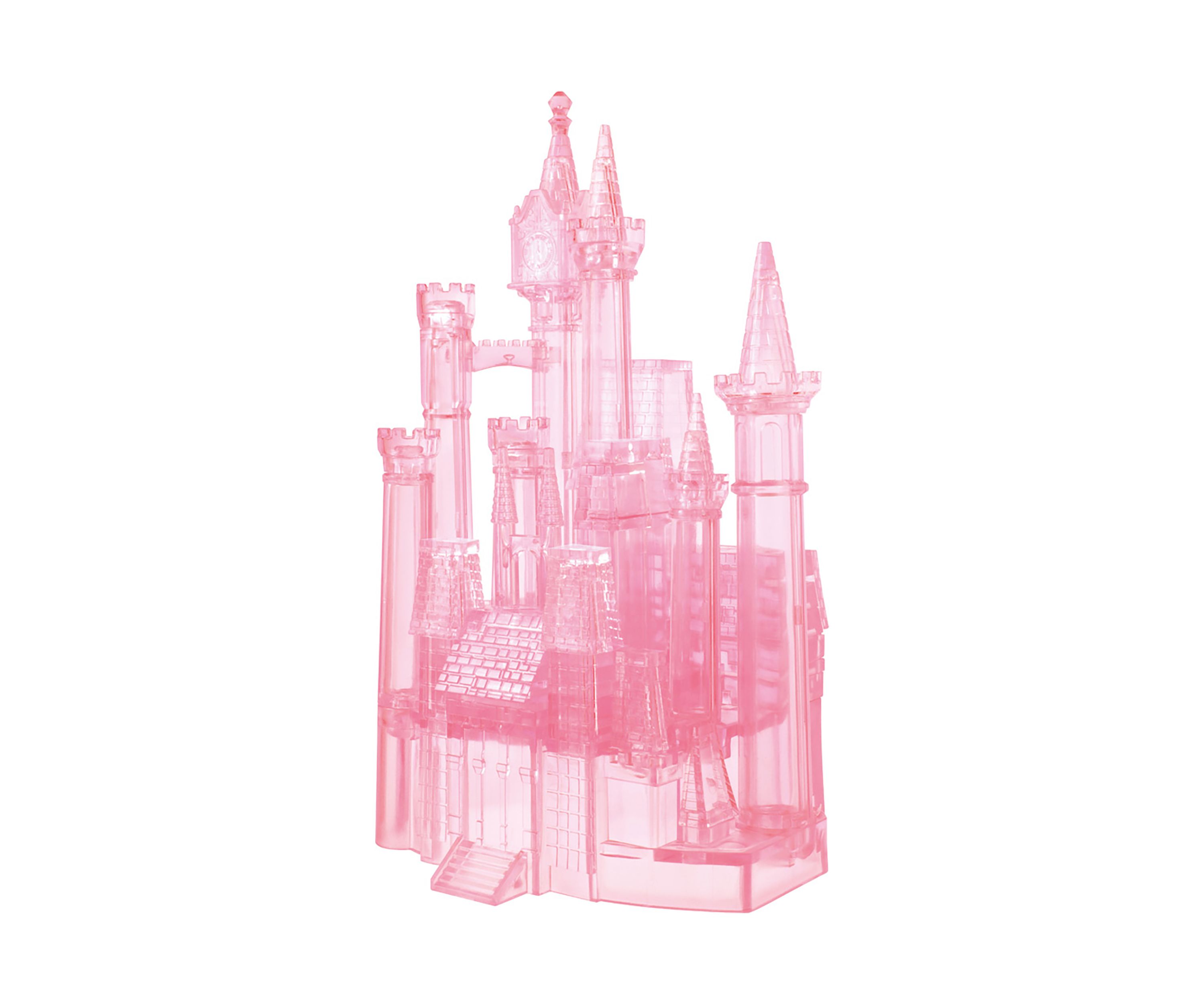 3D Crystal Puzzle - Disney Cinderellas Castle (Pink): 71 Pieces