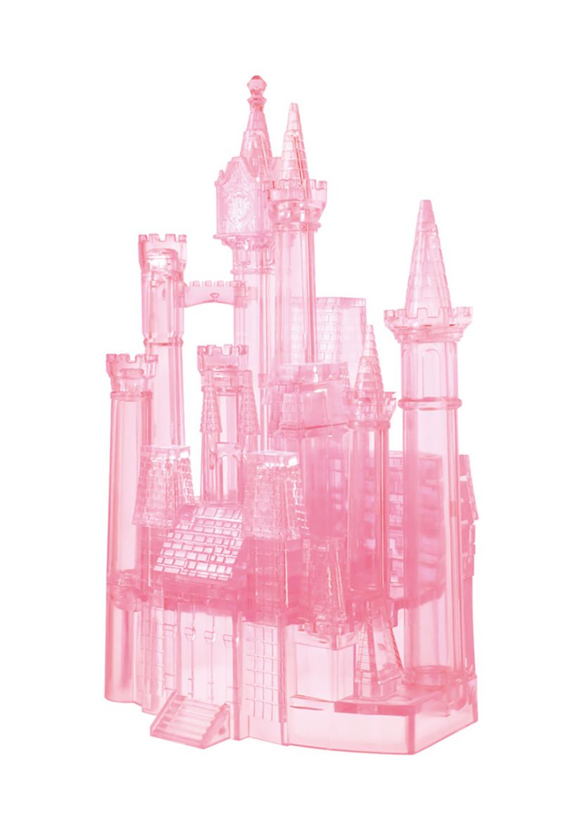 3D Crystal Puzzle - Disney Cinderellas Castle (Pink): 71 Pieces
