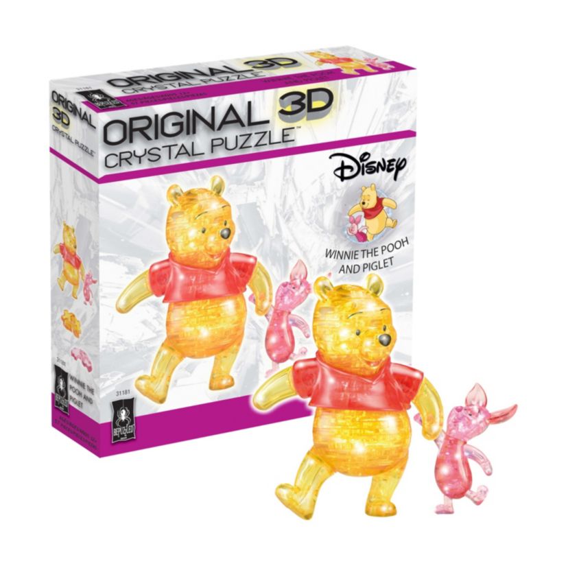 3D Crystal Puzzle - Disney Winnie the Pooh and Piglet (Multi-color): 57 Pcs