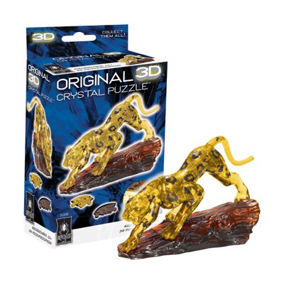 3D Crystal Puzzle - Leopard: 39 Pcs