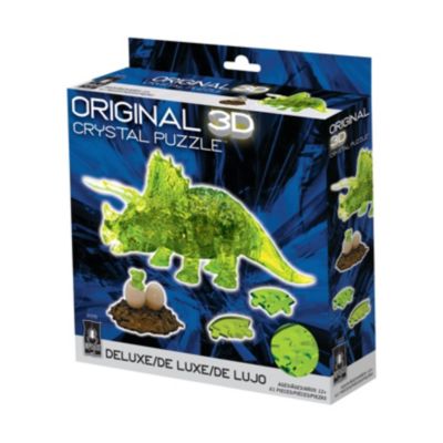 3D Crystal Puzzle - Triceratops & Baby: 61 Pcs