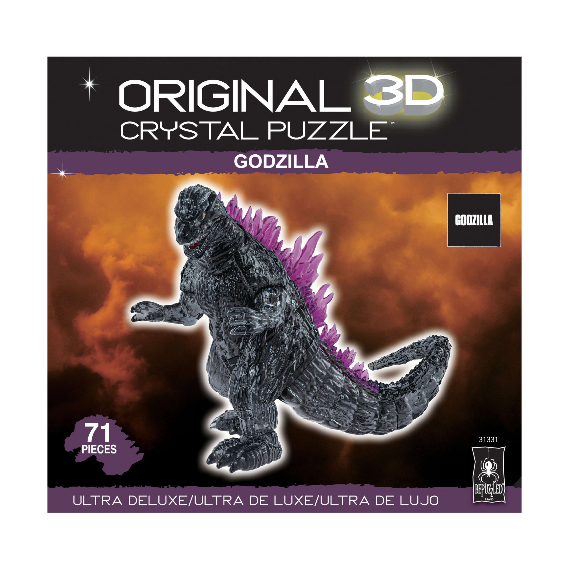 3D Crystal Puzzle - Godzilla: 71 Pcs