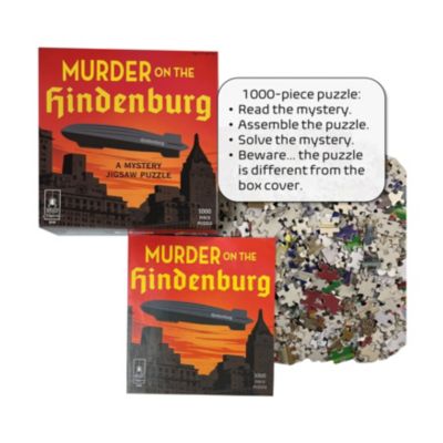 Murder on the Hindenburg Classic Mystery Jigsaw Puzzle: 1000 Pcs